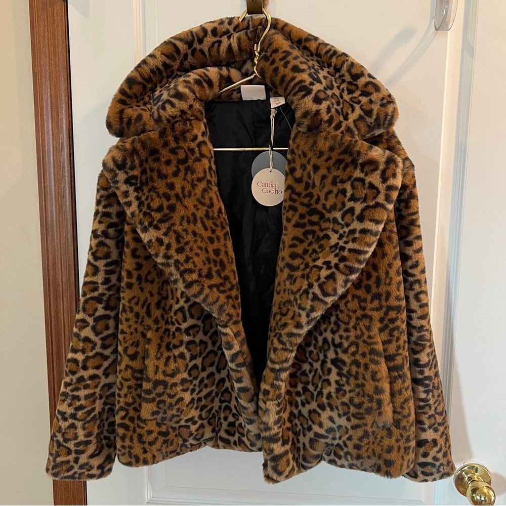 NWT!!! Camila Coelho Ladies XS Luxurious Leopard Print Coat - Picture 10 of 12